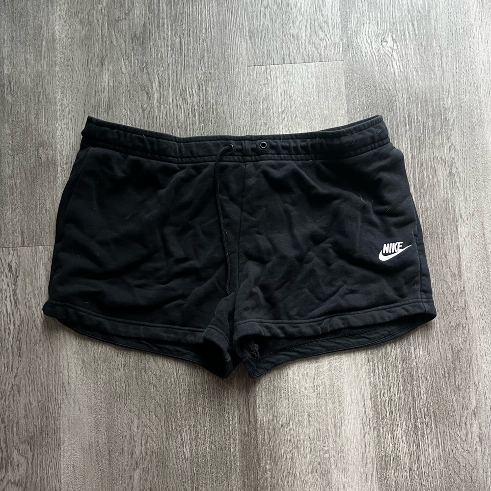 Nike Black Athletic Shorts with Elastic Waistband